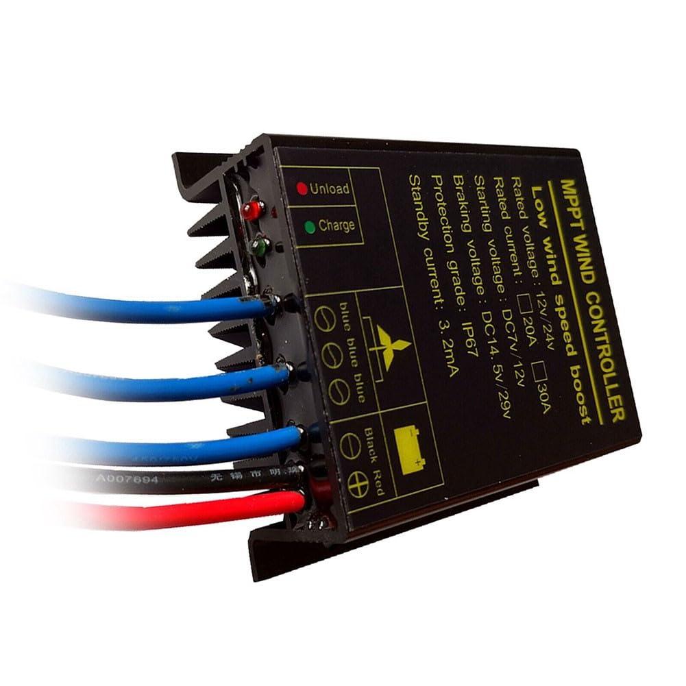 Controlador de carga MPPT turbina eólica 12V/24V 800W arranque bajo