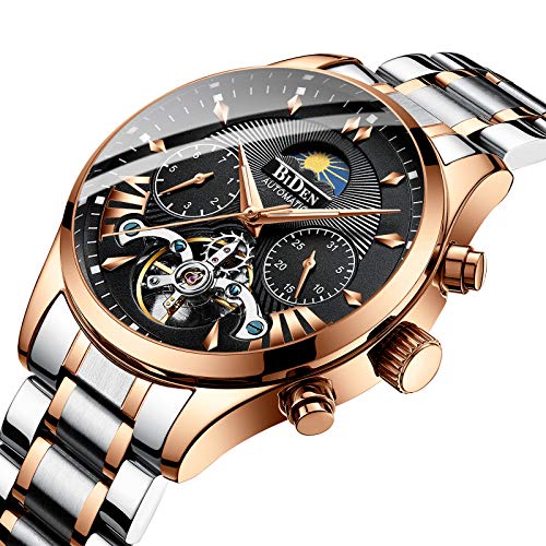 Image of Chronograph Men's Watch (Black Dial Silver Colored Strap)