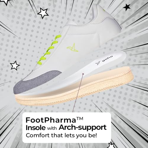 Image of YOHO Quoi Sneakers for Women | Soft Lining & Cushioned Insoles Shoes | Stylish & Casual Everyday | Vibrant Colours