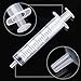 20 Packs Plastic Syringe with Measurement, Suitable for Measuring, Watering, Refilling