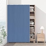Ante scorrevoli multifunzionali per armadi, armadi e lavatrici, 80 cm di larghezza x 220 cm di altezza, perfette per spazi senza porte, design elegante e salvaspazio