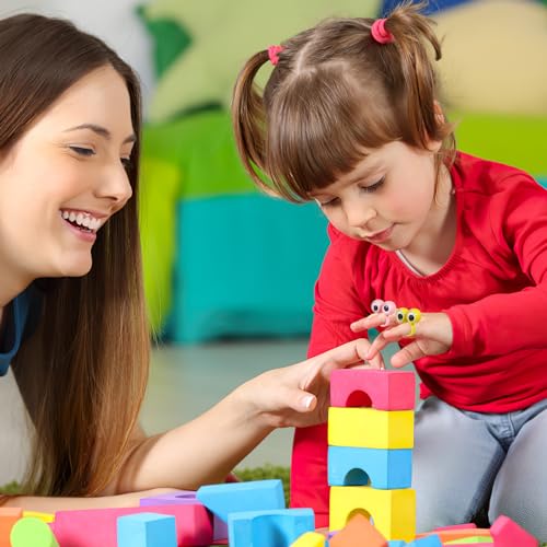 50 Stücke Eye fingerpuppe pädagogisches fingerspielzeug große Augen fingerring parteibevorzugung Spielzeug für Kinder (Gelegentliche Farbe)