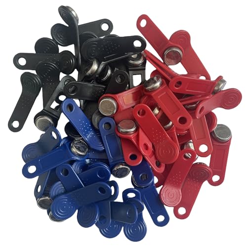 KingOne DS1990A F5 iButton I-Button Electronic Key IB TAG (100 Pack, Mixed Color, 16 x 56mm, Smart Card, Wrench)