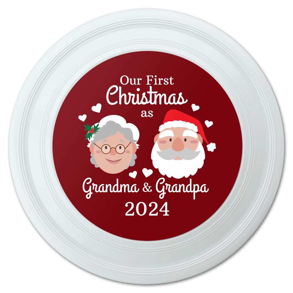 First Christmas as Grandma Grandpa 2024 Santa Mrs. Claus Novelty 9