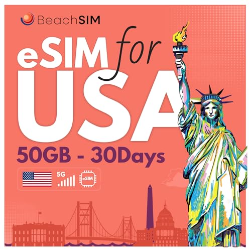 eSIM USA 50 Go restez connecté sans changer de carte SIM aux États-Unis