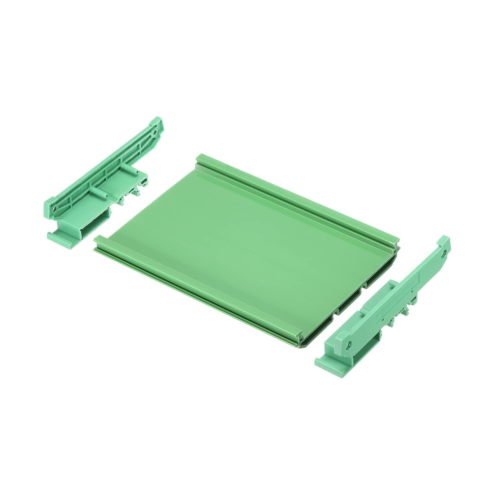 sourcing map PCB DIN Carril Montaje Portador, Circuito Placa Montaje Soporte 100x160mm Verde
