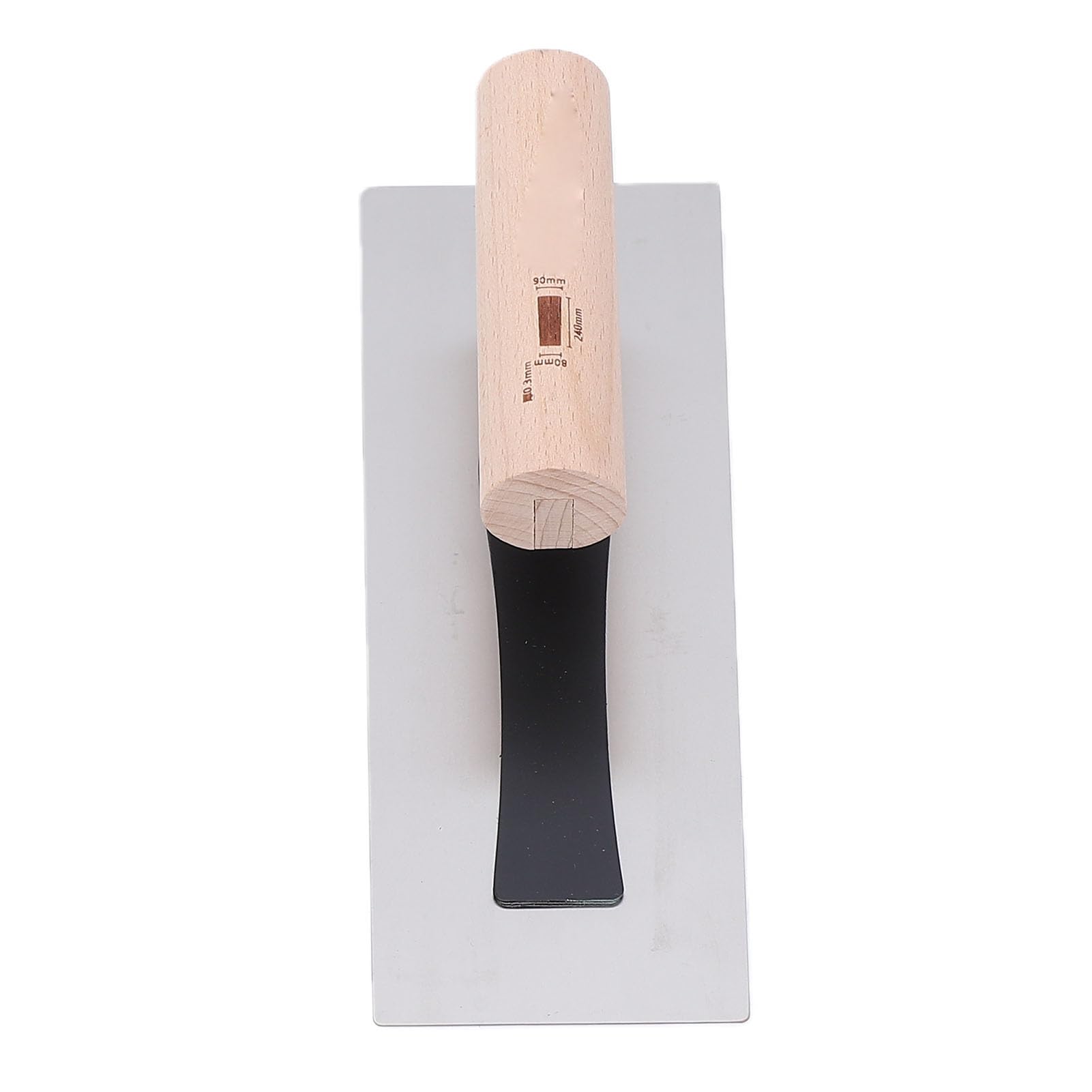Cazzuola per Cartongesso, Set di 3 Spatole per Intonaco con Lame in Acciaio Inossidabile Lucidato, Spatola per Margini con Manico in Legno per Riparazioni di Cartongesso, Lisciatura delle