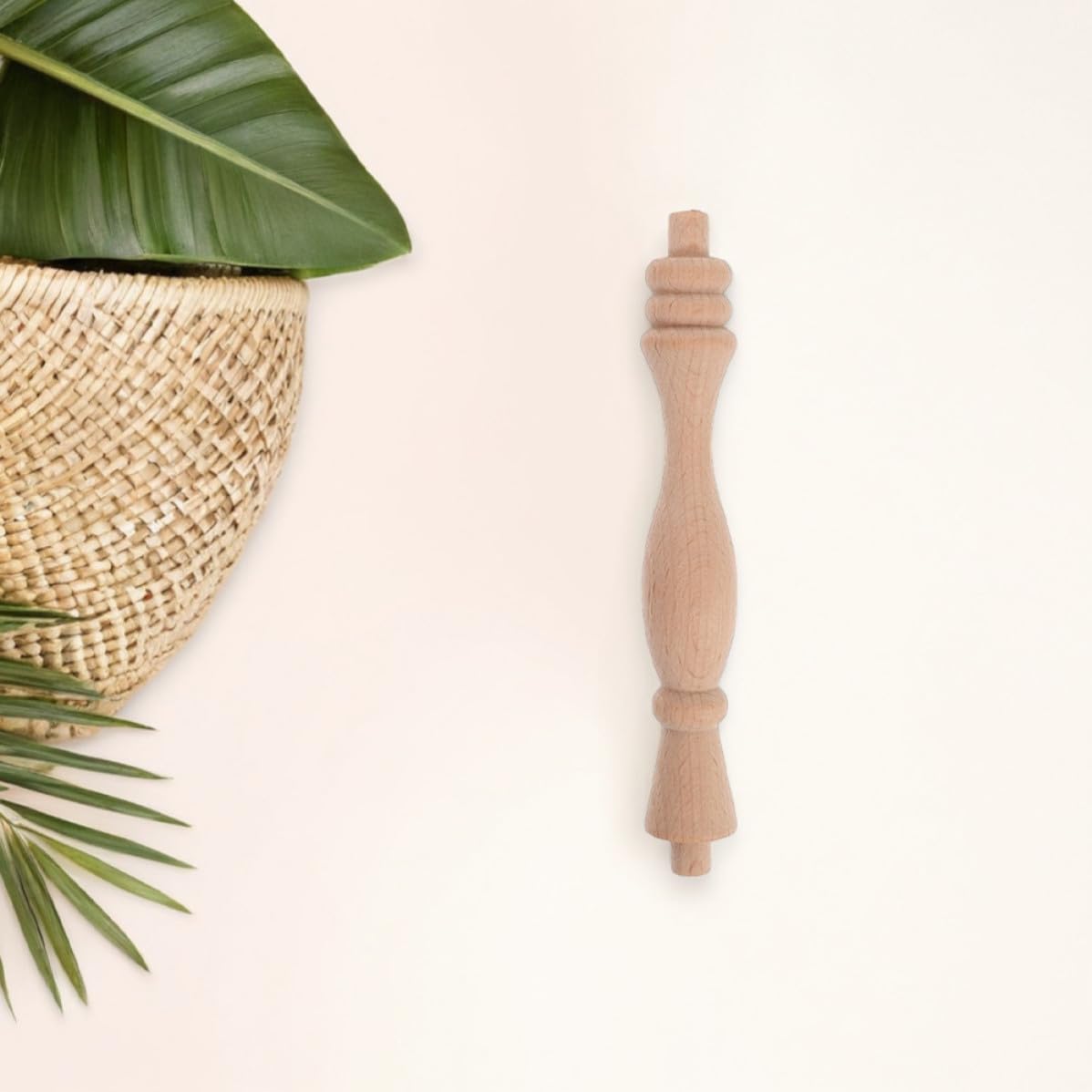 BETOOKY Wooden Baluster Spindles 6.48x1.18 Inch Unfinished Wood Columns for Staircase Railing Easy Installation and Longterm Durability, for Patio and Garden Decor