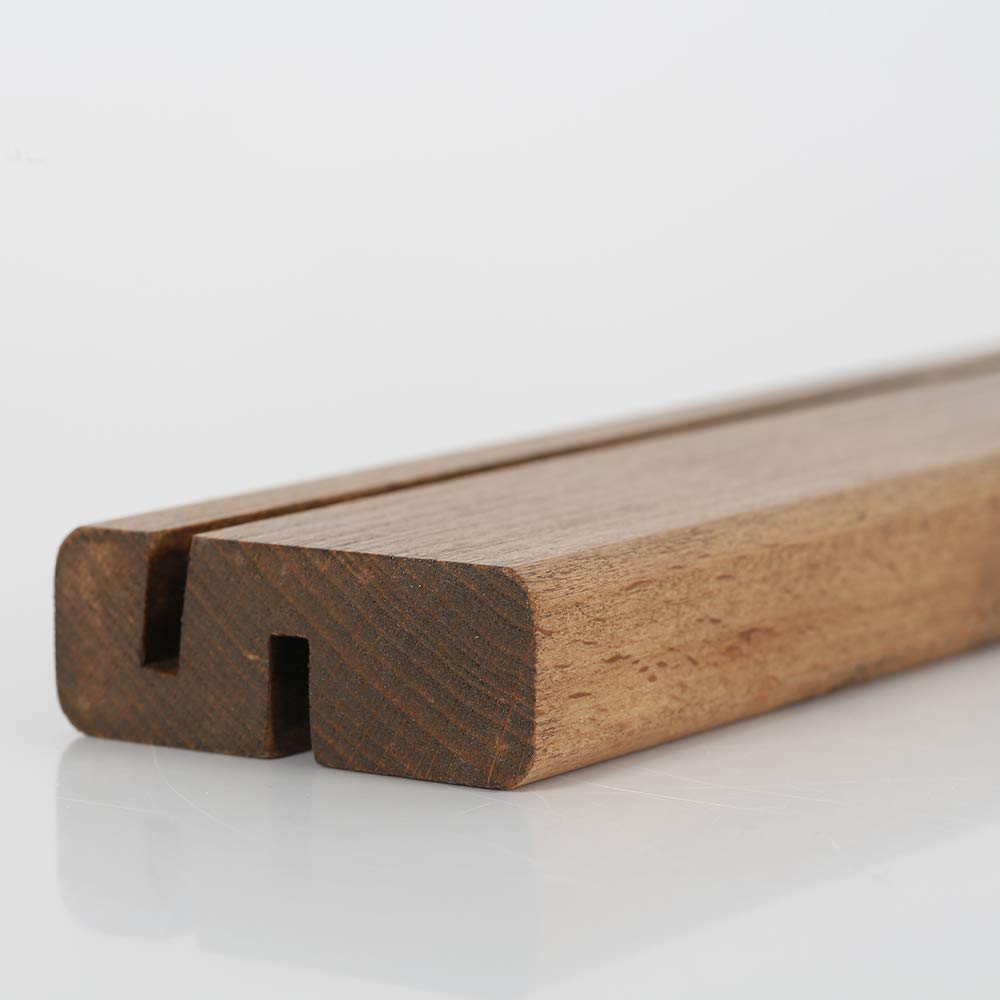 Expositor de mesa (madera, doble pizarra negra, DIN A4)