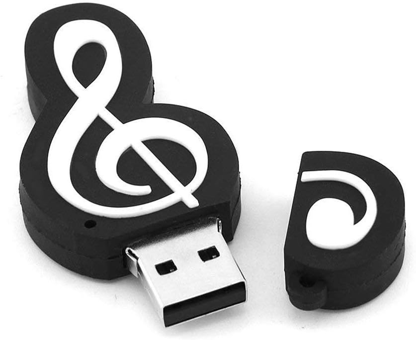 128GB USB 2.0 Music Note Notation Shape USB Flash Drive Pendrive Memory Stick Thumb Drive Jump Drive Flash Disk