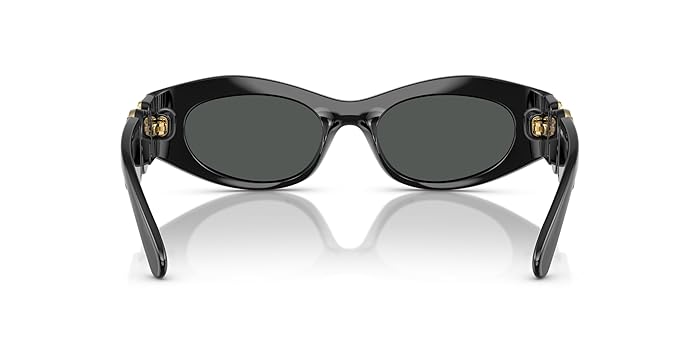 Versace Woman Sunglasses Black Frame, Dark Grey Lenses, 51MM