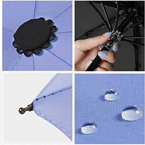 Paraguas Paraguas a Prueba de Viento Plegable y Automático con Protección UV para Viaje 4
