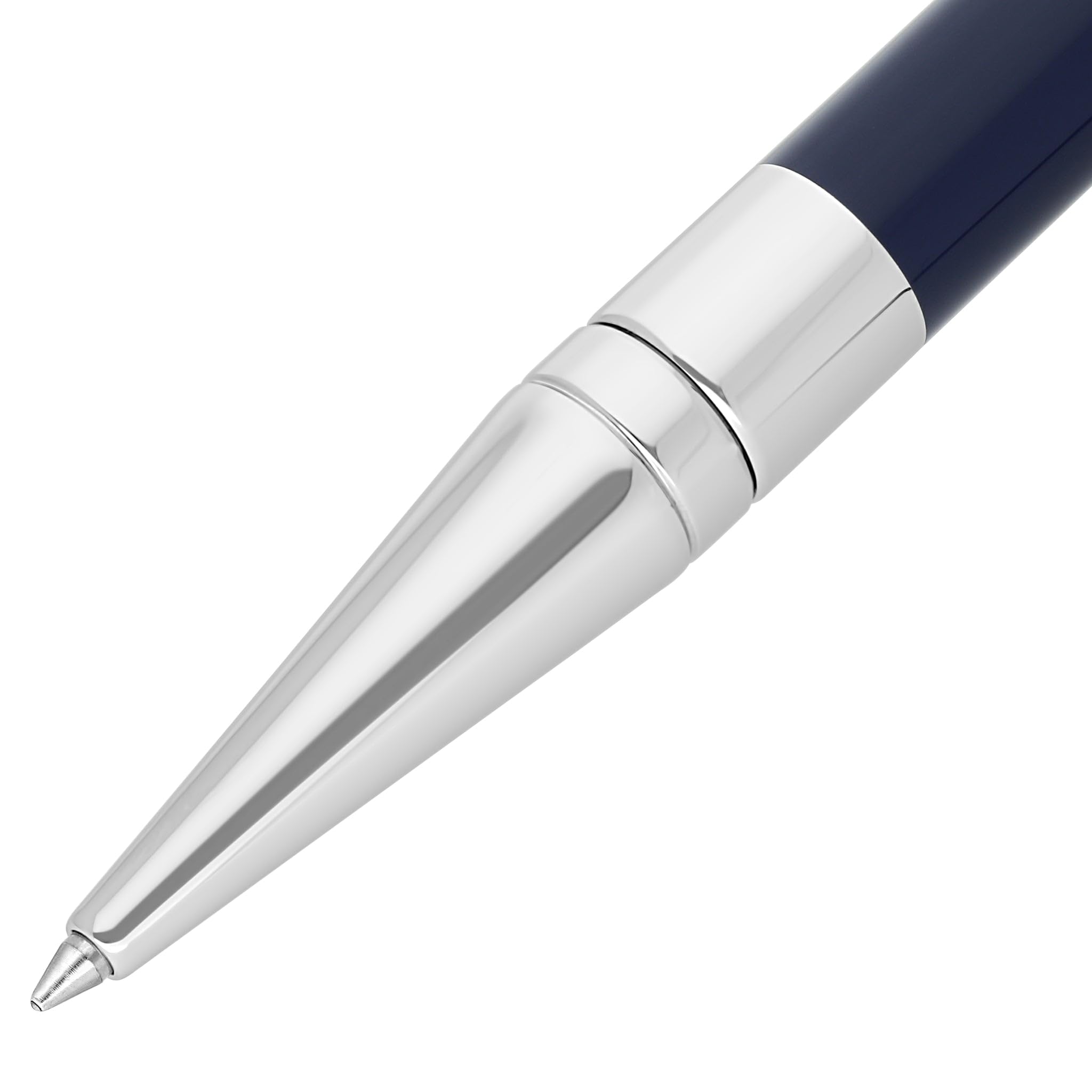 S.T.Dupont - Penna a sfera con iniziale, colore: blu/cromato