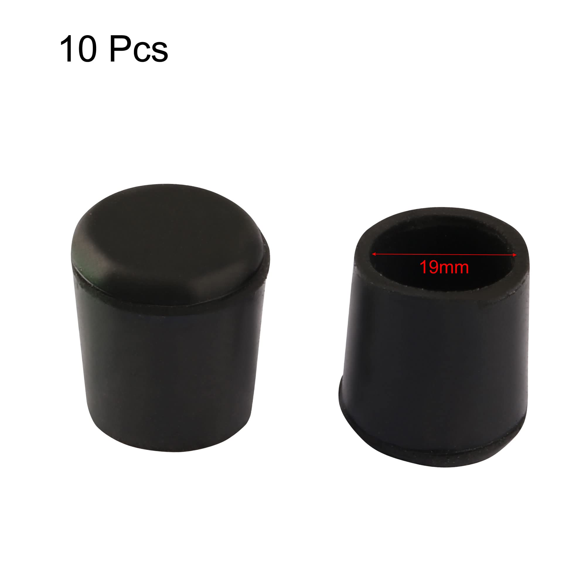 Amazon.co.jp: uxcell パイプキャップ 内径19mm 家具デスク椅子用 円形