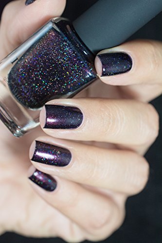 Image of ILNP Mon Amour - Dark Purple Holographic Nail Polish