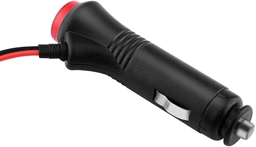 Miniatura 9 de Enchufe para encendedor de cigarrillos con cable, plástico Qiilu y materiales metálicos, 12 V, 24 V, 4.9 ft, enchufe macho para encendedor de