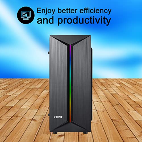 Image of CHIST AMD Desktop PC RYZEN 3 3200G 4CORE 4THREATS | DDR4 16GB RAM | Windows 11 PRO,Wi-Fi Ready (512GB SSD)