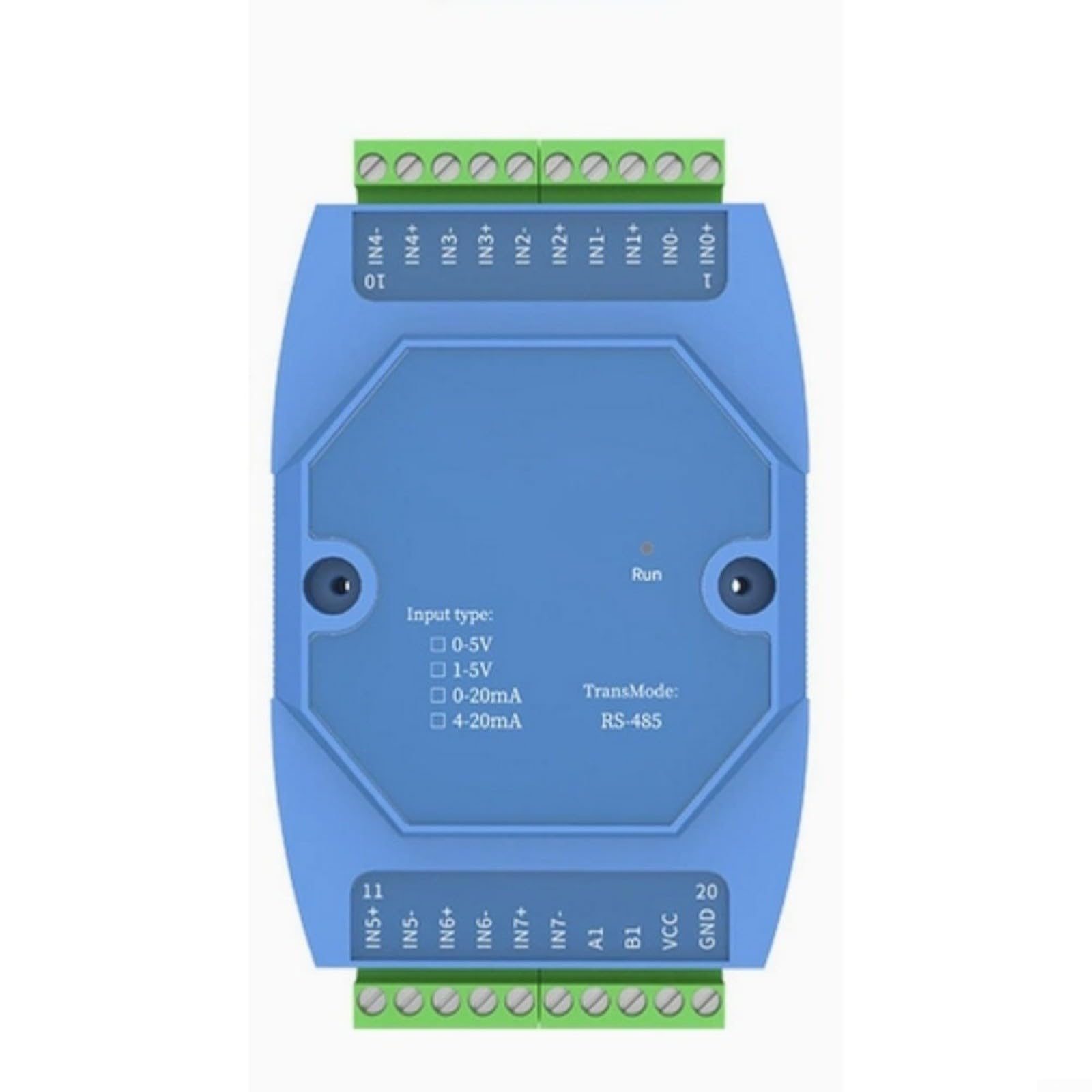Modulo di acquisizione ingresso analogico 8 canali 4-20mA e 0-5V al convertitore RS485 per sistemi industriali (4-20mA)