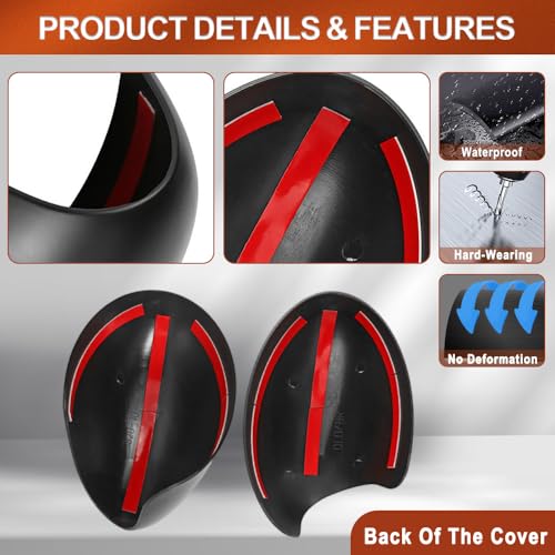 Coques de rétroviseurs Riloer robustes ajustement parfait Mini R50 - 2