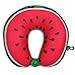 Nackenkissen für Kinder & Erwachsene - U-förmige Kissen Bestes für Lange Flüge, Autoreisen Reise-Schlafen und zervikale Taillen-Unterstützung (30cm * 30cm * 4cm) (Wassermelone)