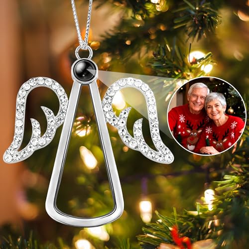 Easycosy personalisierte Schneeflocke Weihnachtsbaumschmuck mit Foto...