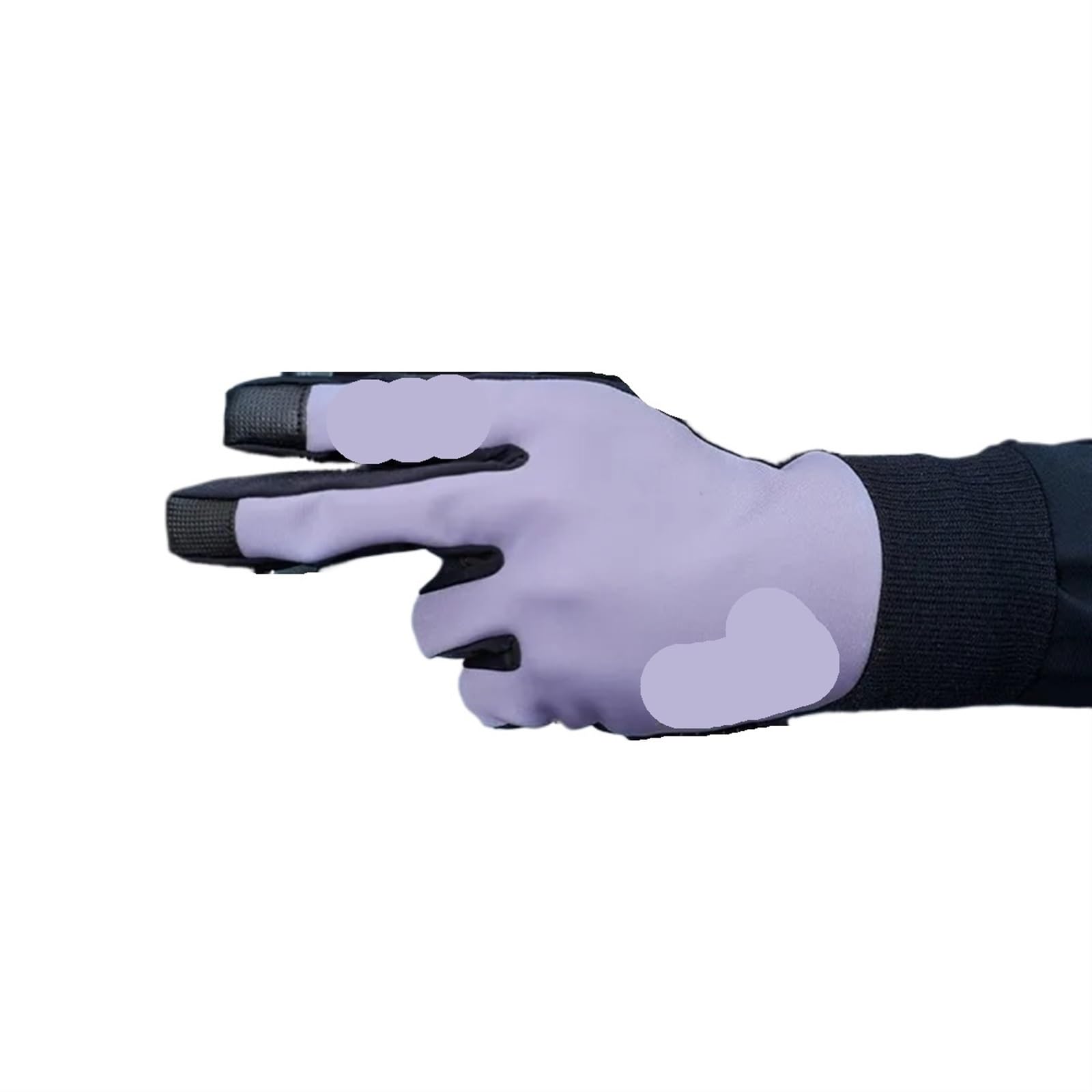 Winter Fahrradhandschuhe Handschuh for Herren Winter-Fahrradhandschuh Warmer Vollfinger mit gepolstertem Handflächenpolster Herren/Damen MTB-Handschuhe Fahrradhandschuhe Für Radfahren(Purple,M)