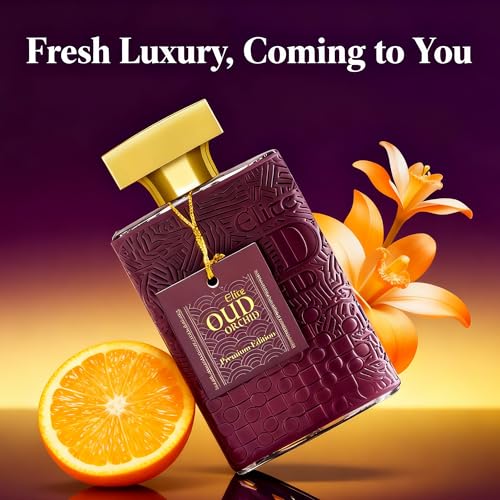 Image of AFLUXE Elite Oud Orchid Eau de Parfum for Men, 3.4 Fl. Oz - Long Lasting Oud & Black Orchid Fragrance, Intense Dark Chocolate & Woody Men's Perfume