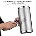12 Inch Stainless Steel Guiro Shaker, Professional Metal Percussion Shaker with Scraper, Band Accompaniment Sand Hammer Guiro Musical Instruments Tool for Live Performance, Silver (12 inch)