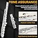 Kmise Closed Hole C Flute, Responsive Flute Instrument, Premium and Durable Flutes with Gig Bag, Collapsible Stand, Beginner's Guide, Cleaning Kit - Effortless for Beginners, Students (Nickel Plated)