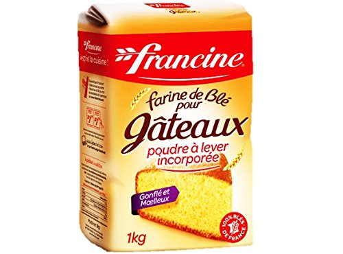 Harina de trigo con levadura incorporada Francine de 1 kg ideal para repostería fácil