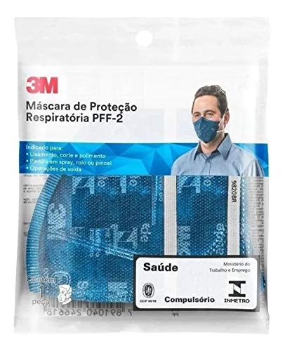 Máscaras 9820 N95/PFF2 S/Válvula (100 Unidades)
