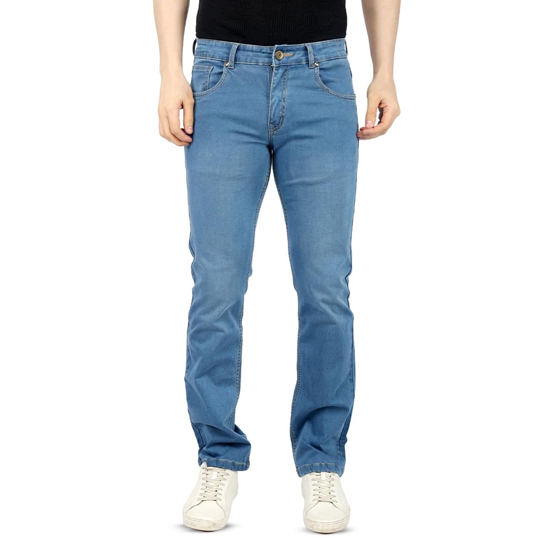 Men’s Premium Straight Fit Jeans | Cotton Rich Breathable Denim Pants for Men | Comfortable Regular Wear Casual Jeans-picture-29