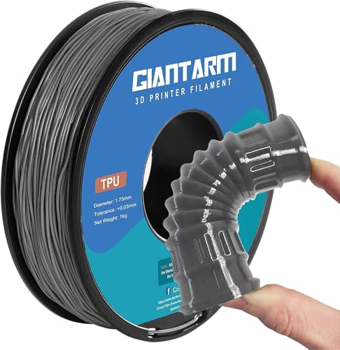 Image of GIANTARM Grey TPU Filament 1.75 mm for Flexible 3D Printers 1 kg