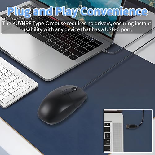 KUYHRF Type-C Wired Mouse - Plug and Play, High Precision, Compatible with Laptops, Smartphones & Tablets, Ideal for Office and Home Use by KUYHRF - Image 2