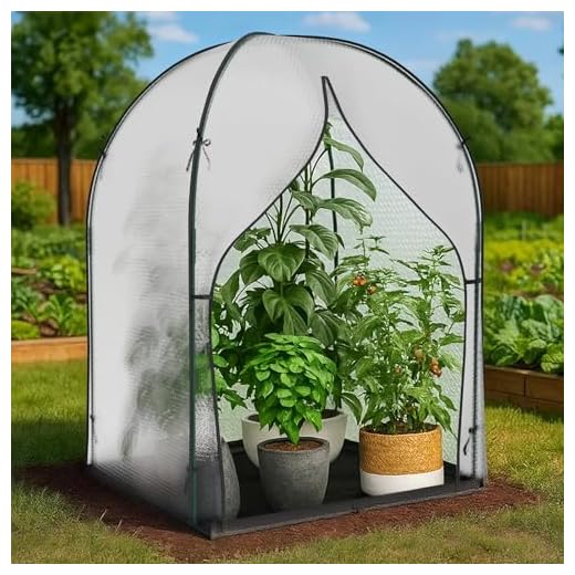 Siebwin 10 Stück 12 Löcher Samen Starter Tabletts Seedling Tablett Feuchtigkeit einstellbare Pflanze Starter Kit mit Kuppel und Basis Gewächshaus wachsen Tabletts für Die Garten Schwarz 14 SUNYRISY Gewächshaus Klein Überwinterungszelt für Pflanzen, 3-lagige Blasenfilm Tomatengewächshaus Foliengewächshaus für Balkon, Garten, mit Wasserdicht Bodenplane, L 120 x B 120 x H 180 cm
