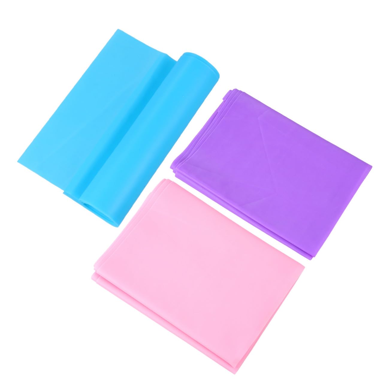 VICASKY 9 Fasce Elastiche Yoga in Lattice Odore Cinghie Stretching Fitness per Resistenza Alta per Migliorare Flessibilità e Rosa Blu