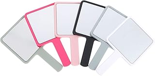 6pcs Handheld Vanity Mirror Portable Mirror Mirror Portable Vanity Mirror Handheld Mirror for Women Hand Held Mirrors Unique Bedroom Mirror Travel Makeup Mirror Compact Mirror