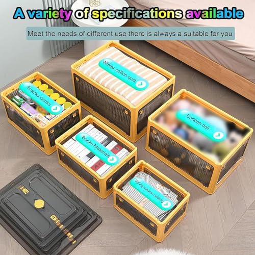 Cubes de rangement en plastique transparent et boîtes pliables pour placard