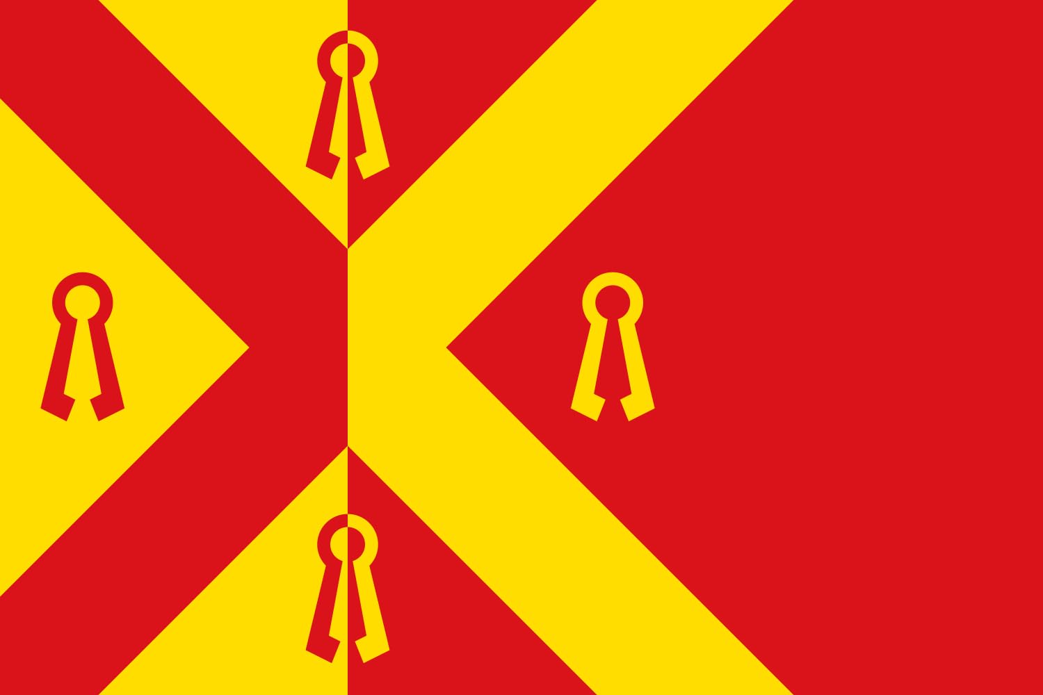 Drapeau Gennep grand format paysage pour décoration extérieure