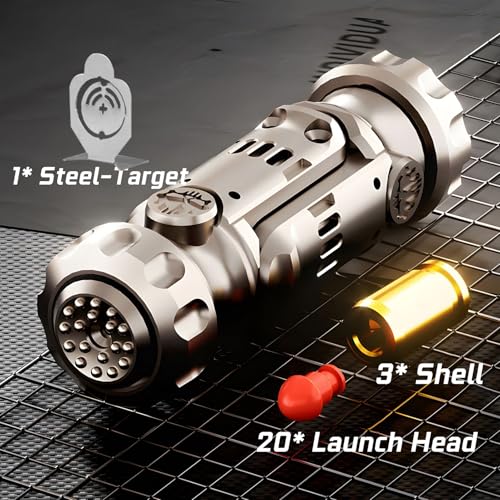 Image of Metal Tungsten Steel Fidget Toy Gun Fidget Slider Fidget Gun Stress Relief Relax EDC Gyro Finger Toy Fidget Ring Fingertip Textured Spinner (Brown)