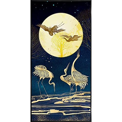 Peinture Diamant lune 50x100cm pour sublimer la décoration de votre salon ou chambre