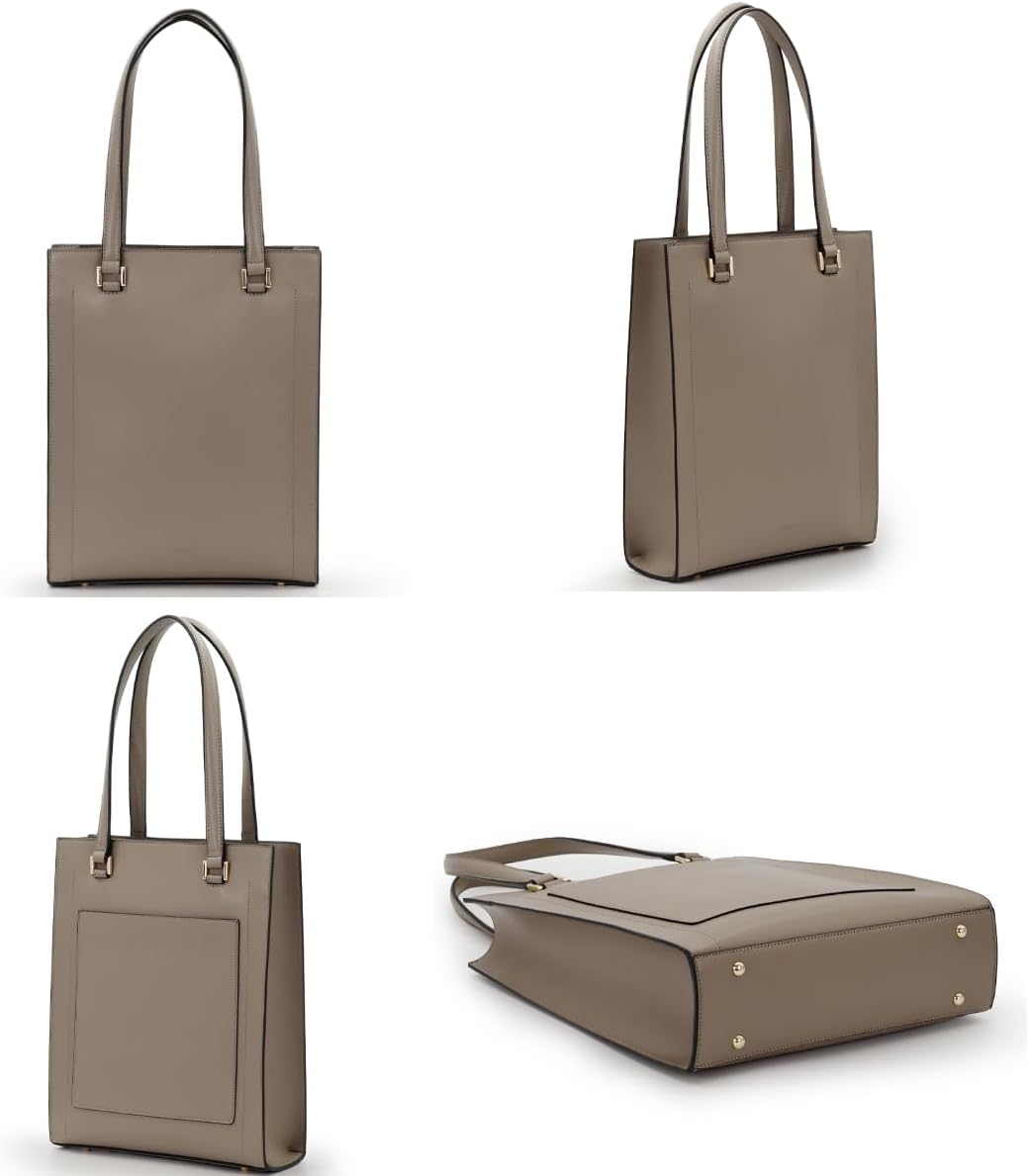 [ANDSHIN] [ アンドシン 縦型 トートバッグ 軽量 A4 大容量 レディース バッグ ファスナー 通勤バッグ A0019