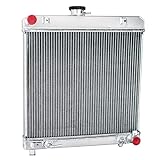 KUUHLERSAT Radiator For Mercedes Benz S-Class W126 280S 1978-1985; W123 1976-1985, 2 Row Aluminum Radiators