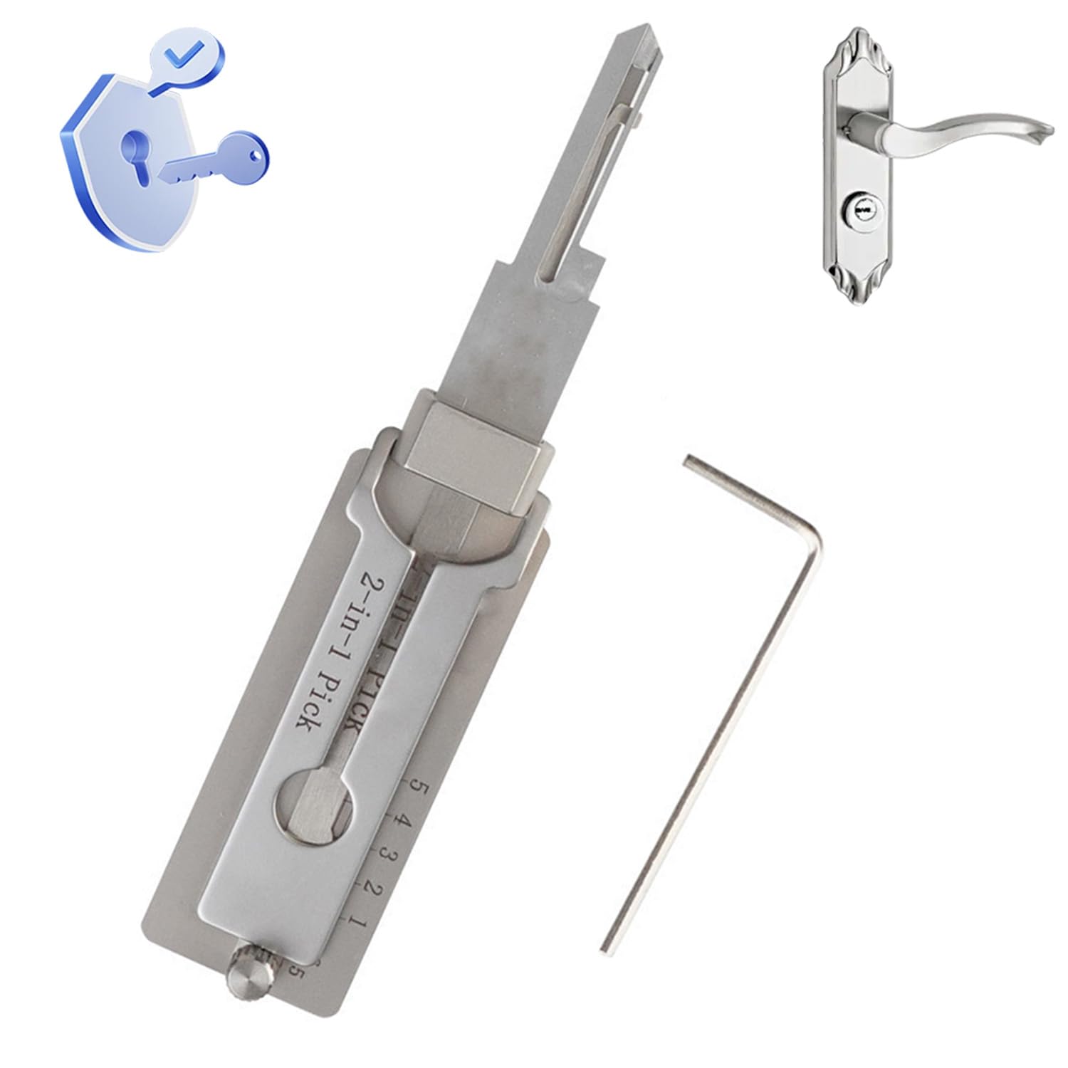Décodeur de clé maîtresse KW1 en acier inoxydable pour serrurerie