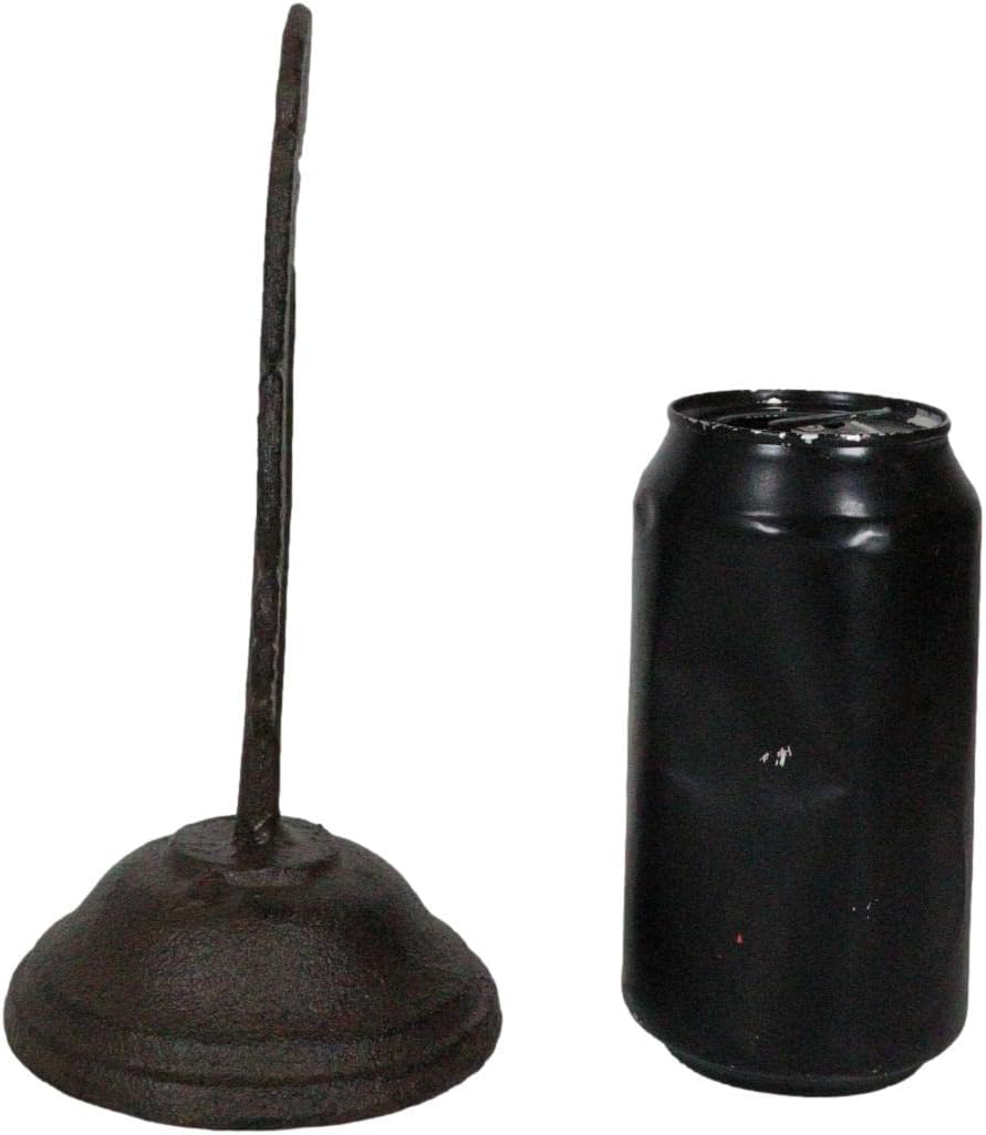 Ebros Gift Rustic Western Country Cast Iron Brutalist Eagle Feather On Bell Base Ink Stand Paperweight Sculpture Native American Indian Tribal Dreamcatcher Symbol Tabletop Desk Accessory