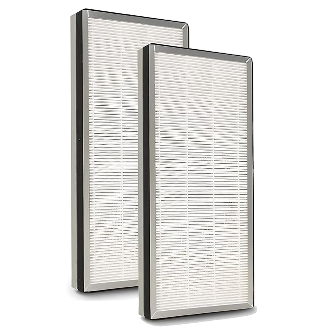 H14® AC Filter (Pack of 2) – Convert Any Split AC into Air Purifier – H14 HEPA Grade Filters for PM2.5, Dust, Allergens, Smoke & Germs – Compatible with All Standard AC Units (2 HEPA)