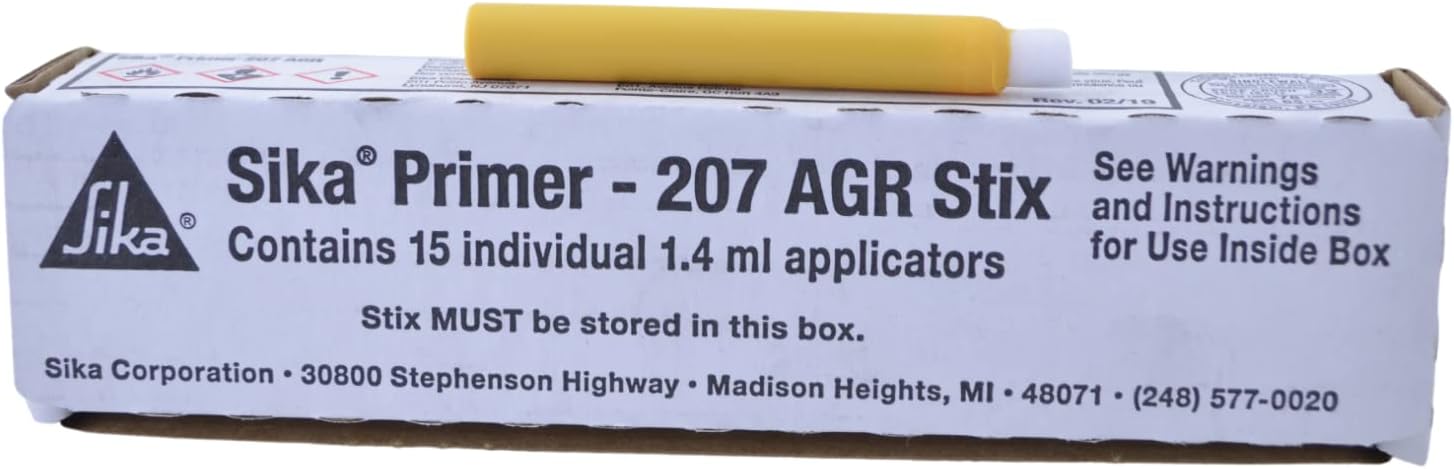 SIKA 207 Stix Automotive Pinchweld & Glass Primer Single Application Sticks 1.4ml (15)
