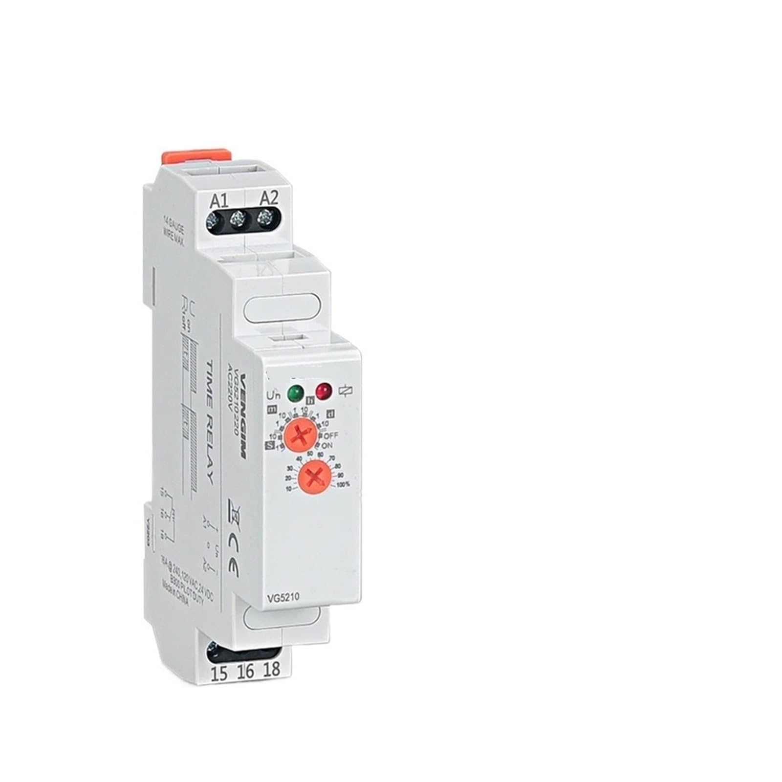OSHZIKJII Delay Time Relay 220V Or AC/DC12V-240V(220V AC)