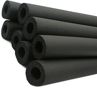 AEMIN 20mm Black Pipe Insulation Foam Tubing,Anti-Freeze Flame Retardant Foam Insulation, Inner Diameter 6mm-110mm, Nitrile Rubber Tube Insulation, For Hot And Cold Water Pipes (Size : 6mmX15mmX2m)