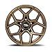 RockTrix RT105 18x9 Off-Road Wheels compatible with Toyota Tundra 2007-2021, Matte Bronze 5x150 Rims +12mm Offset for 33-35 Inch Tire Clearance, Fits Sequoia, Land Cruiser, And Fits Lexus LX570